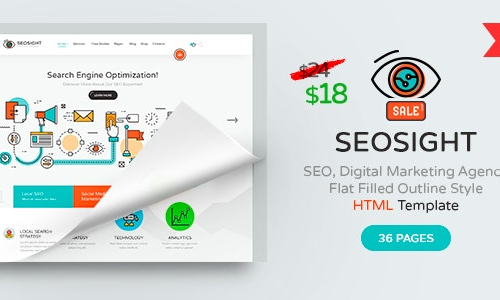 Seosight seo digital marketing agency html template - preview 35