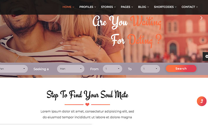 Cupid love dating website html5 template - preview 50