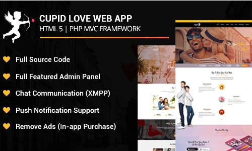 Cupid love dating website html5 template - preview 52